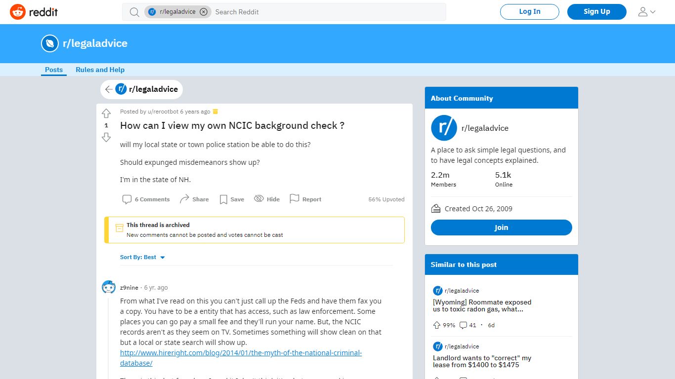 How can I view my own NCIC background check - reddit
